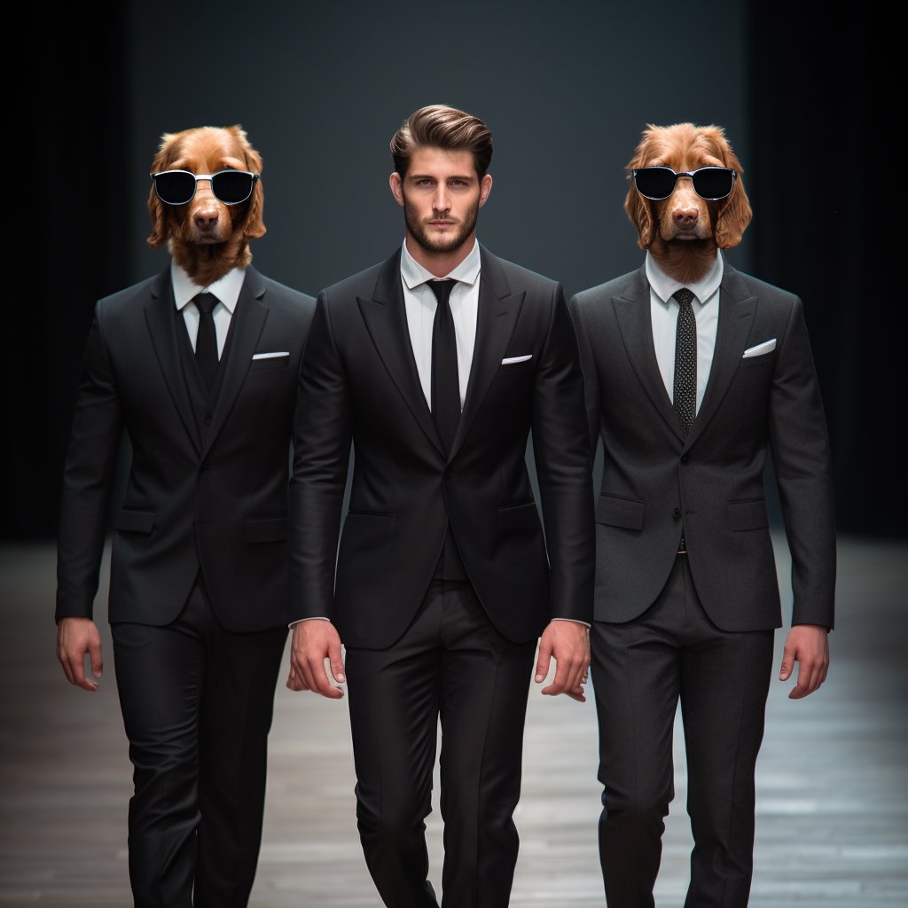 Canine Catwalk: Dogs with Clothes Pictures Featuring Furryroyal's Vogue Vibes