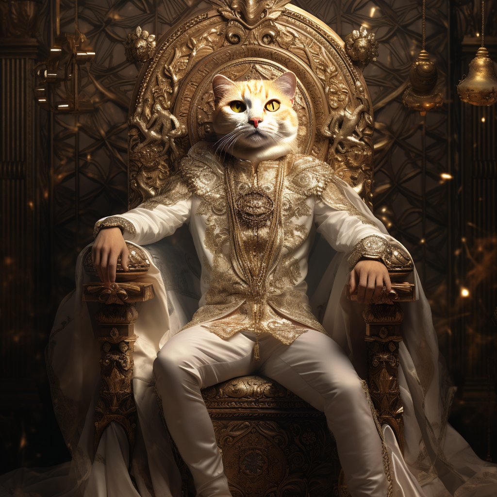 Regal Renaissance: Furryroyal's Custom Pet Portrait Extravaganza