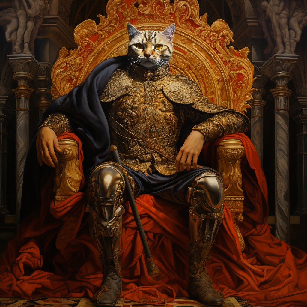 Sovereign Symphony: Furryroyal's Majestic Animal Portrait
