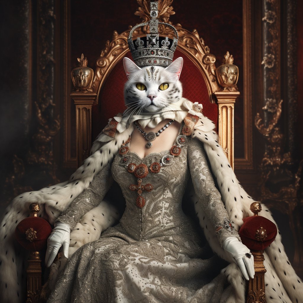 Aristocratic Menagerie: Portraits of Animals Featuring Furryroyal