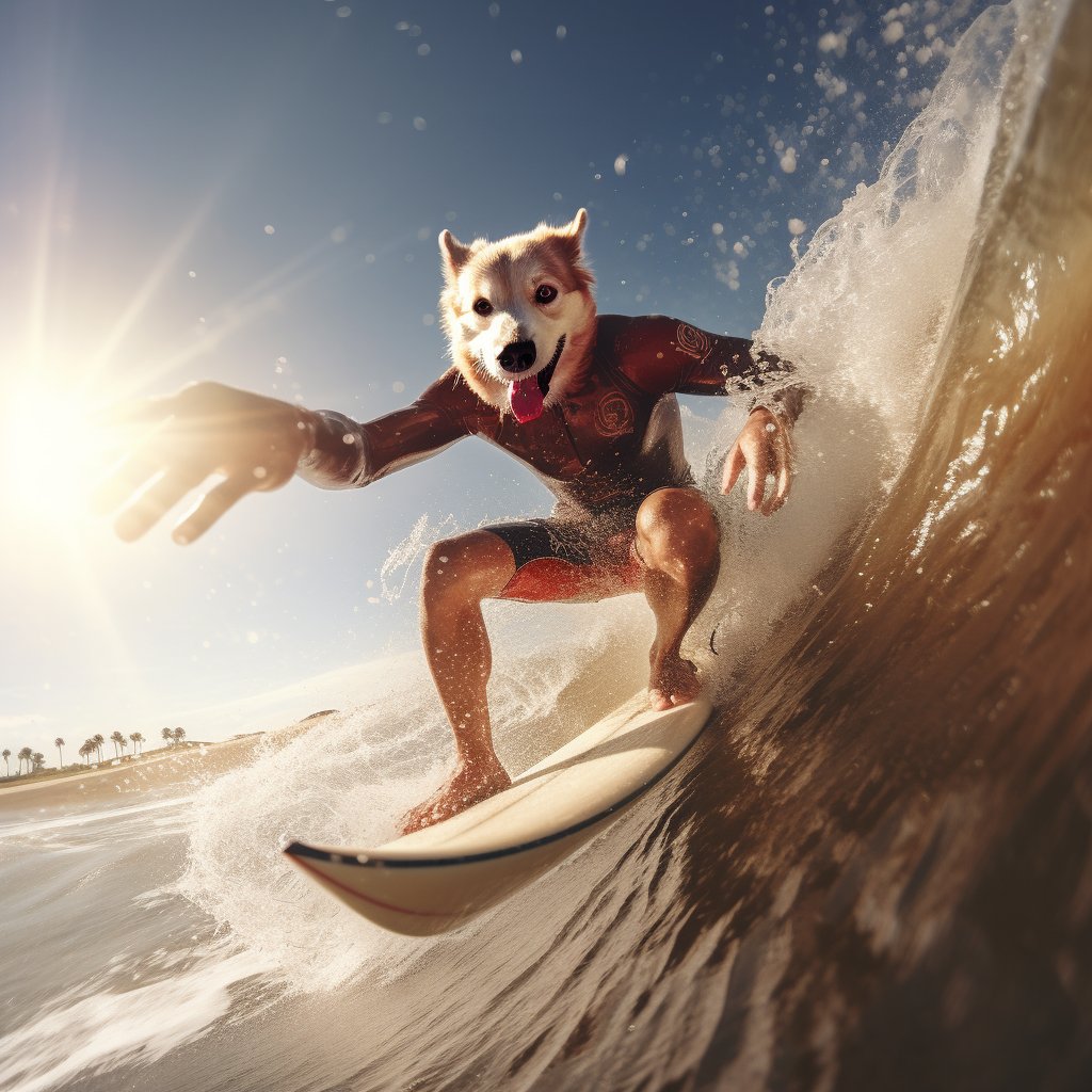 Hilarious High Tide: Furryroyal's Funny Dog Portrait Extravaganza