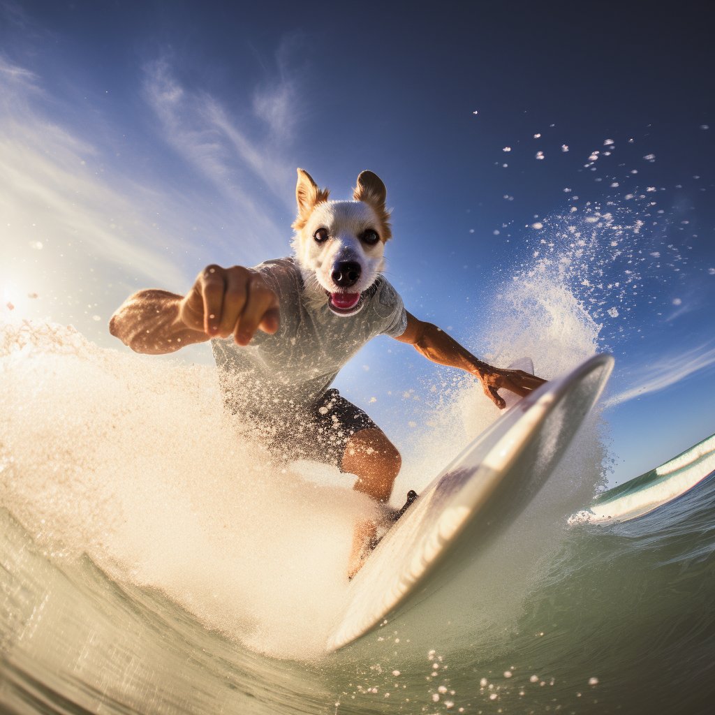 Wave-Riding Whimsy: Pet by Number Seascape Adventure