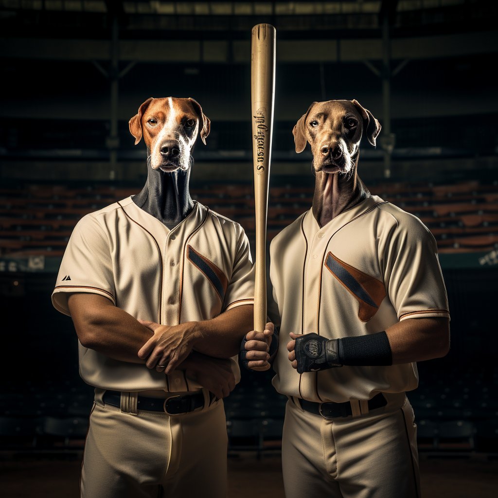 Modern Marvel: Furryroyal's Baseball Evolution in Pet Portraits
