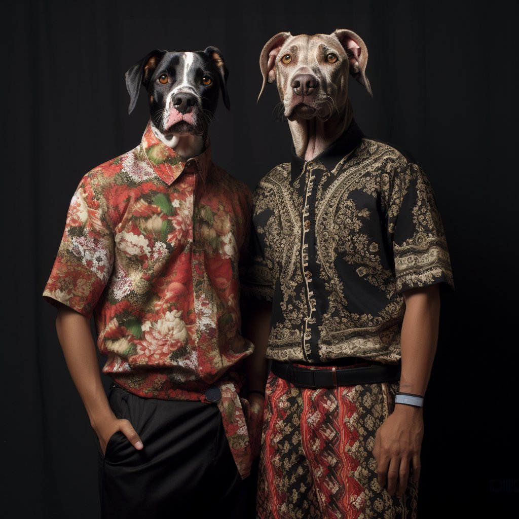 Iconic Elegance: Furryroyal's Colorful Dog Portraits
