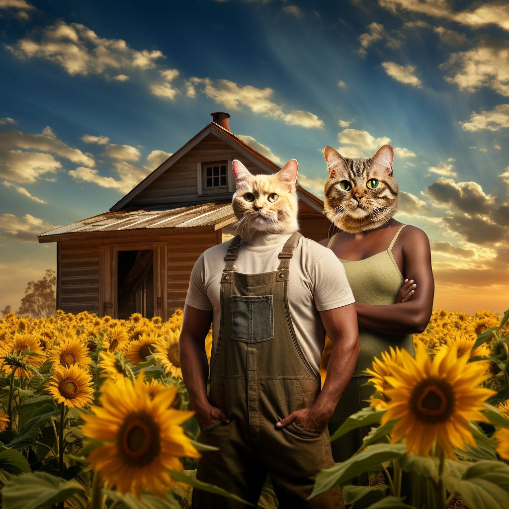 Painting App Harvest: Furryroyal's Farming Duo in Living Color