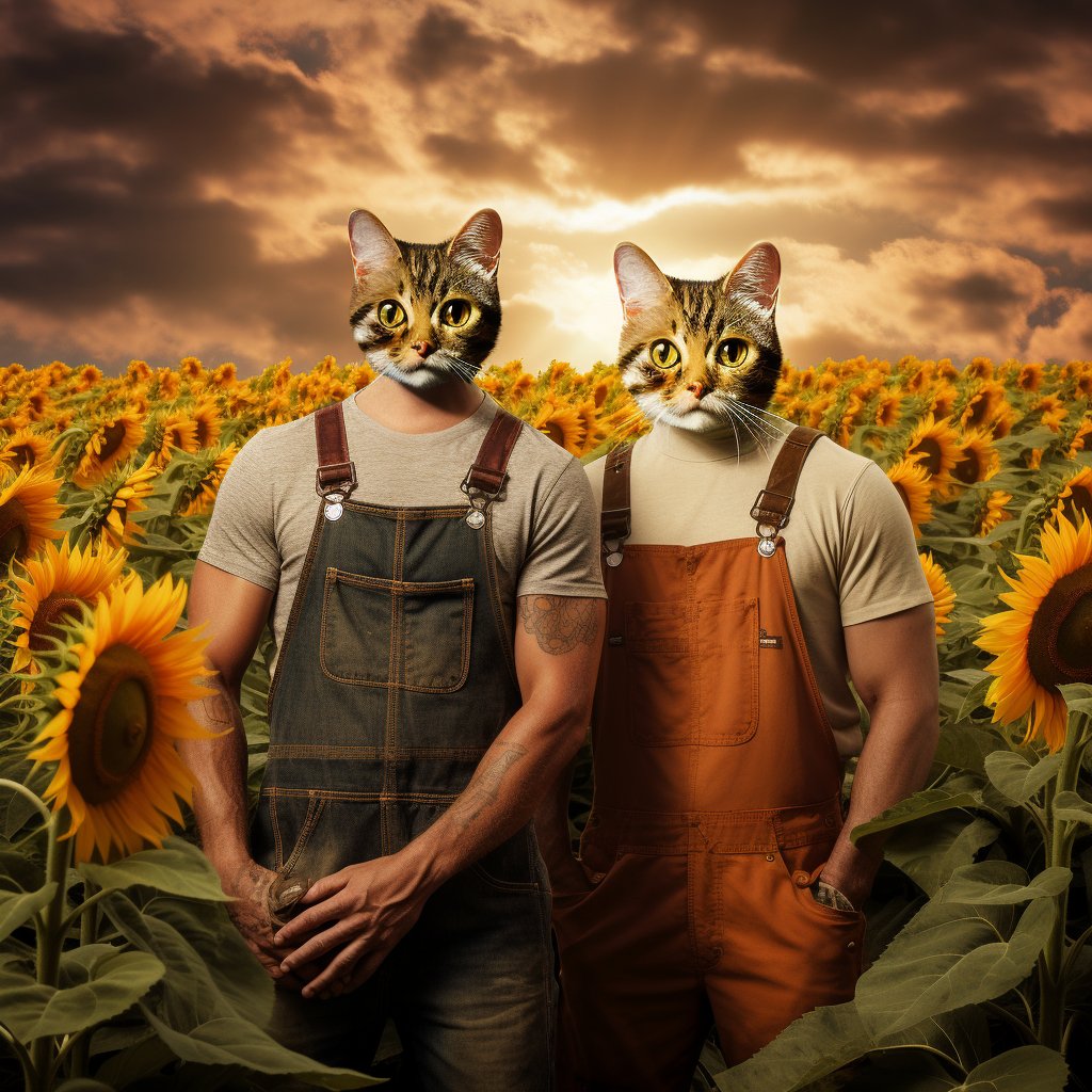 Sunflower Harvest Hues: Furryroyal's Chewy Canine Couture