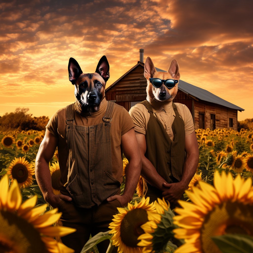 Sunflower Spectacle: Furryroyal's Digital Farm Prowess