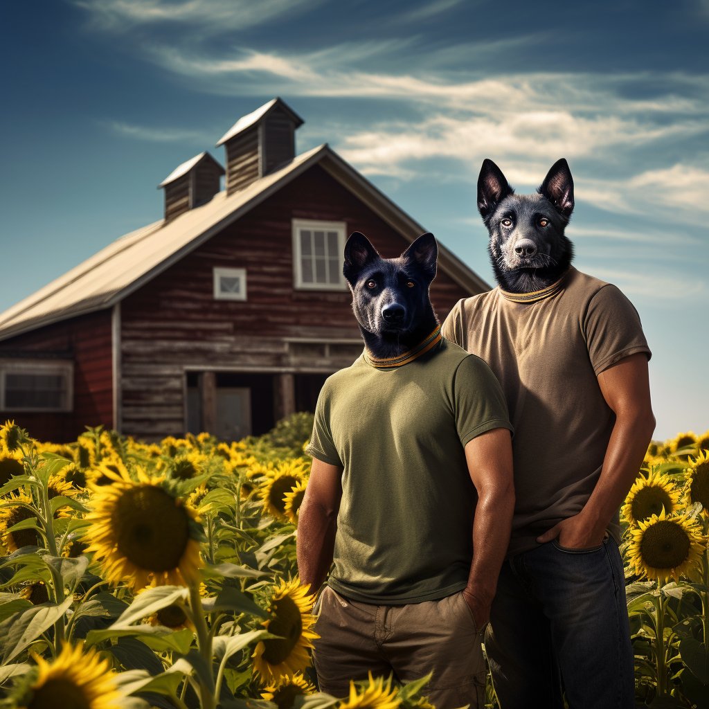 Blossoms in the Barn: Furryroyal's Floral Canine Elegance