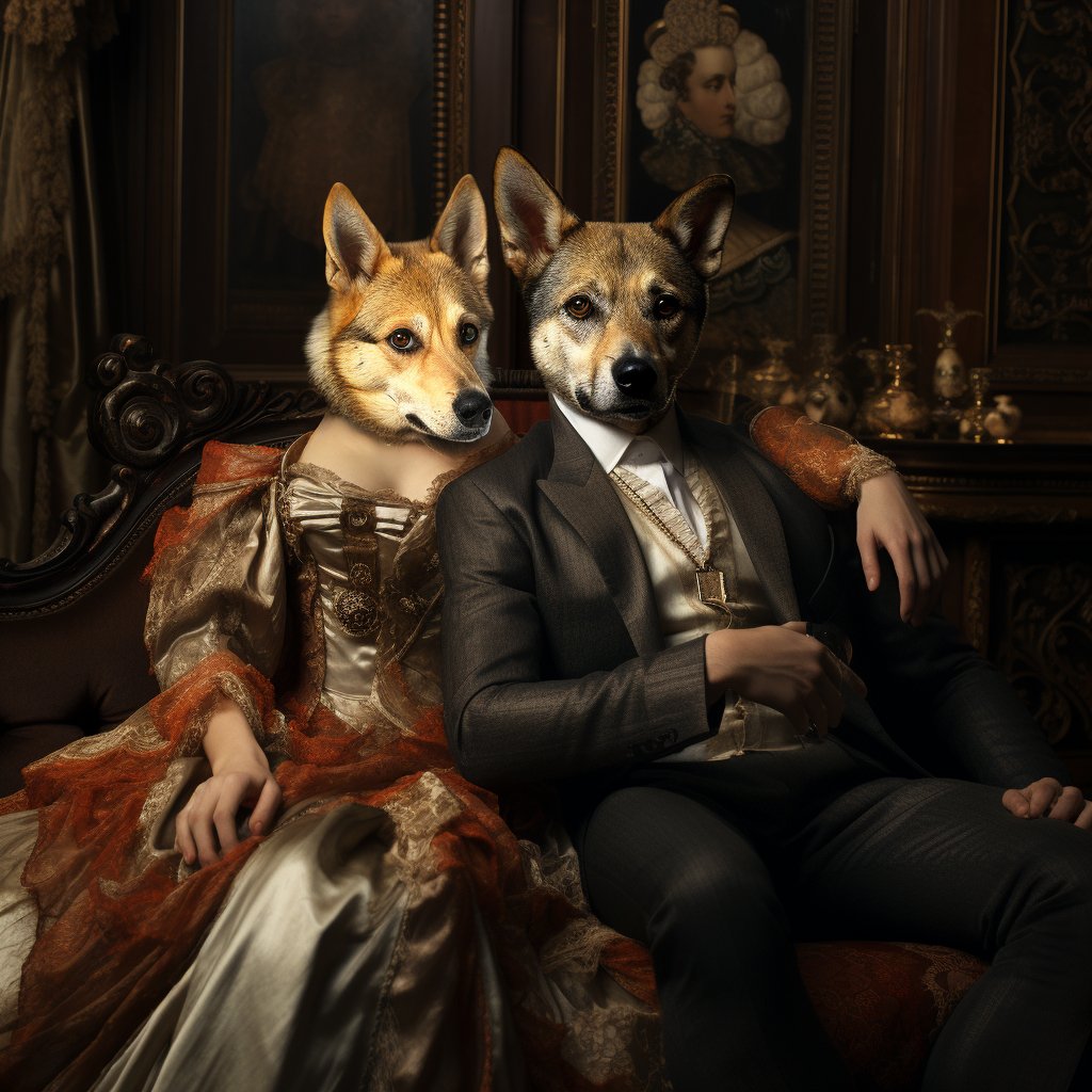 Furryroyal's Renaissance Regality: A Custom Canine Portrait