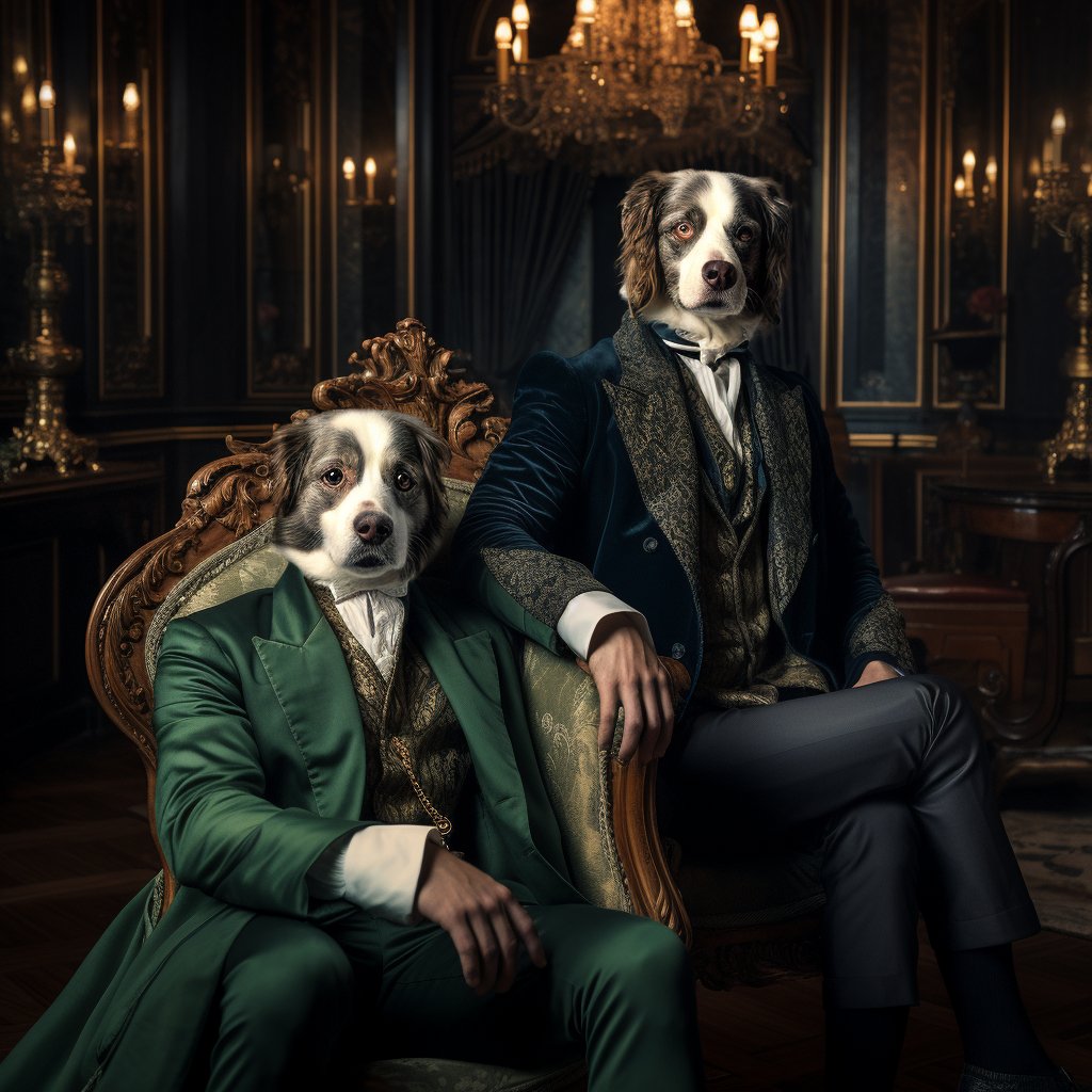 Furryroyal's Renaissance Reverence: A Canine Subject in Classical Splendor