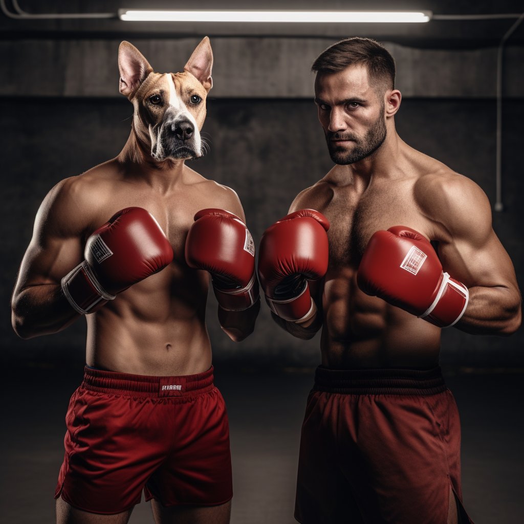 Sporty Canine Vibes: Furryroyal and Boxer Wall Art Prints Online