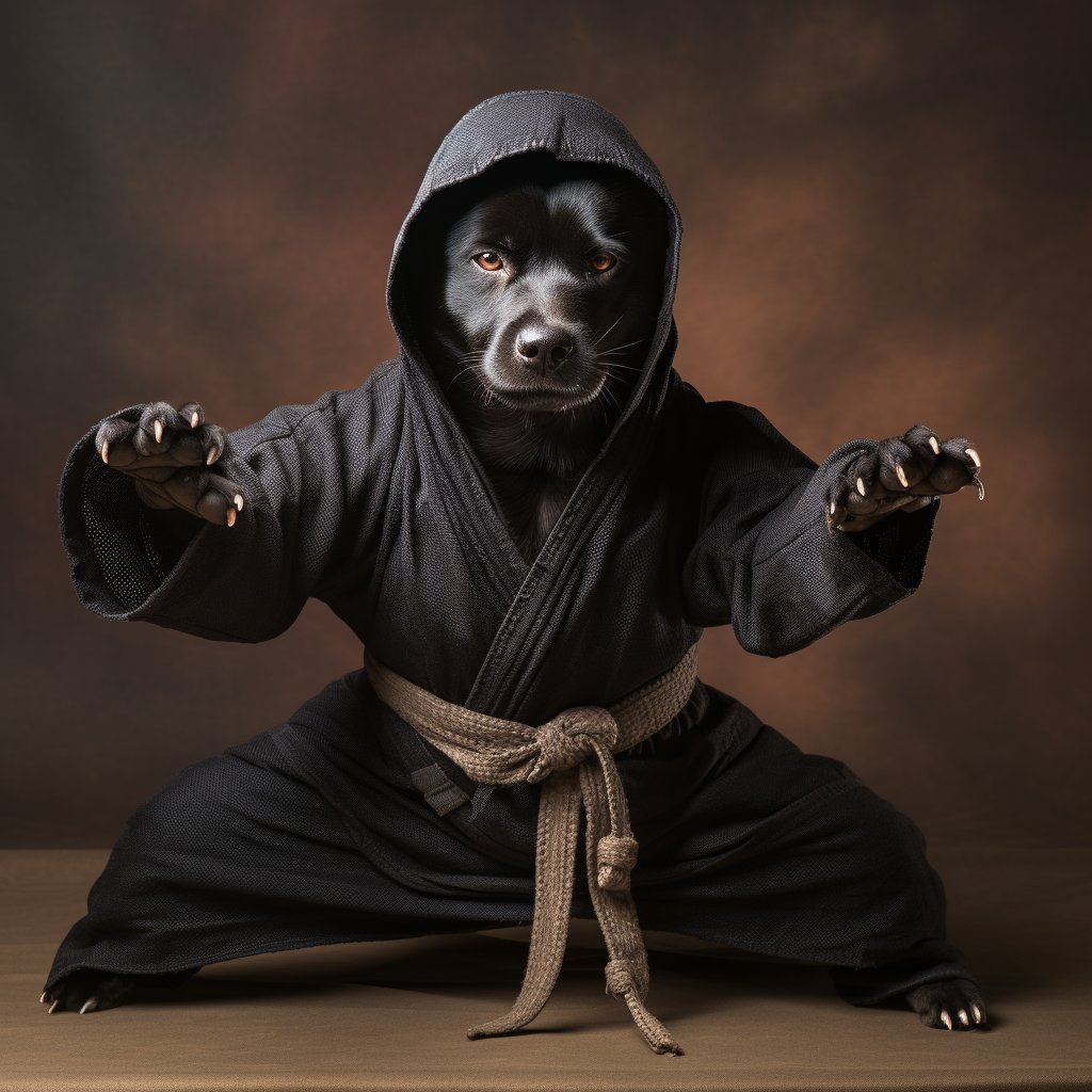 Dainty Ninja Impressions: Tiny Dog Paw Print Portrait