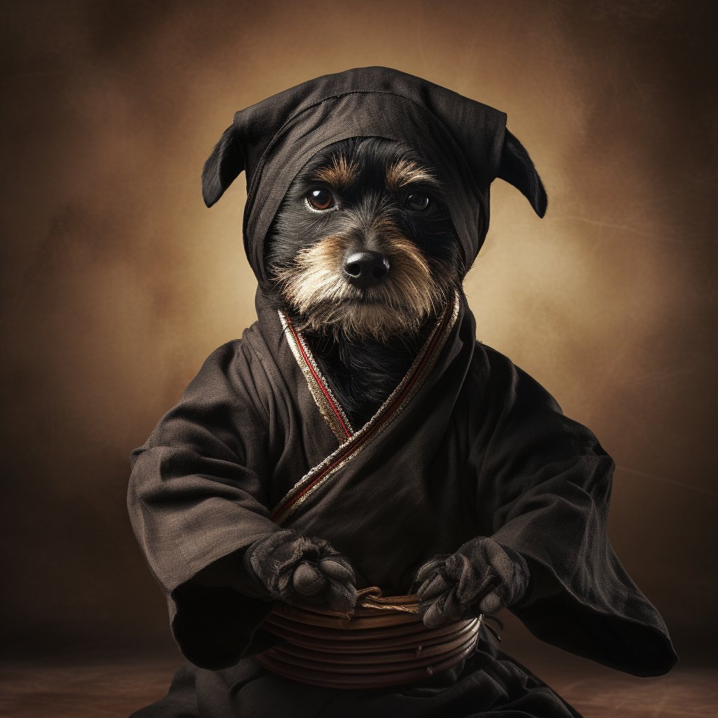 Backdrop of Ninja Adventures: Dog Portrait Backgrounds