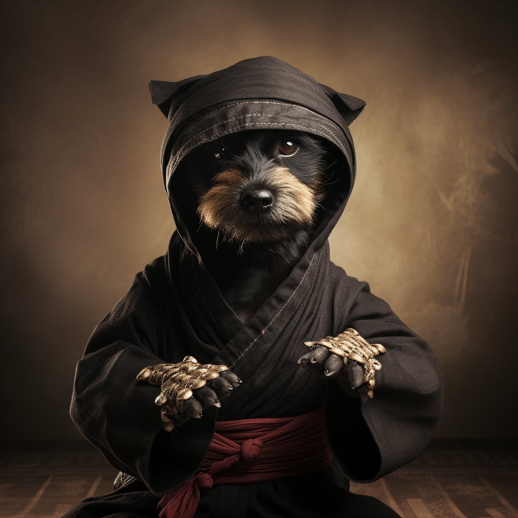 Ninja Family Saga: Unveiling the Charm in Dog Family Portraits