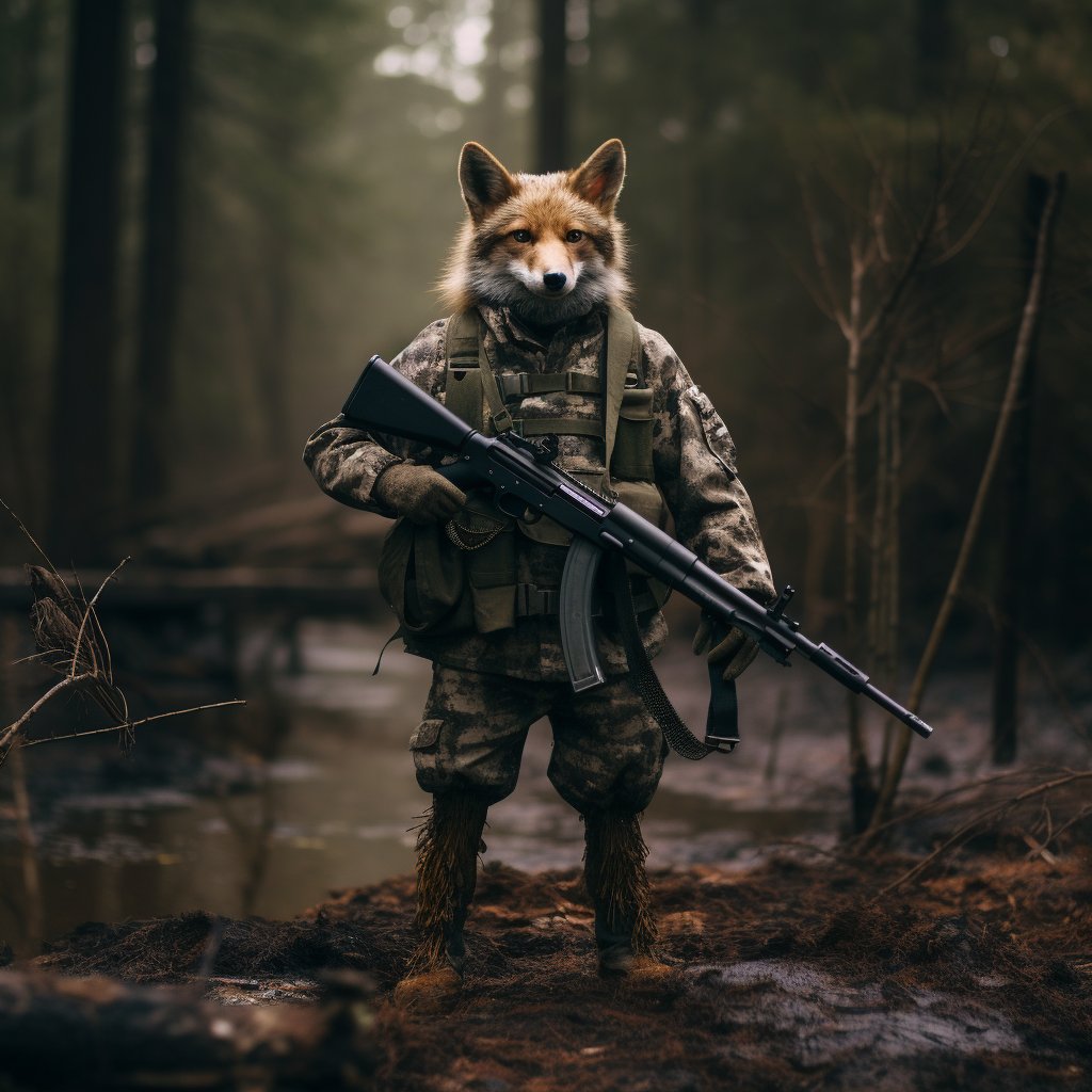 Majestic Canine Chronicles: Painting Portraits of Modern Forest Hunters