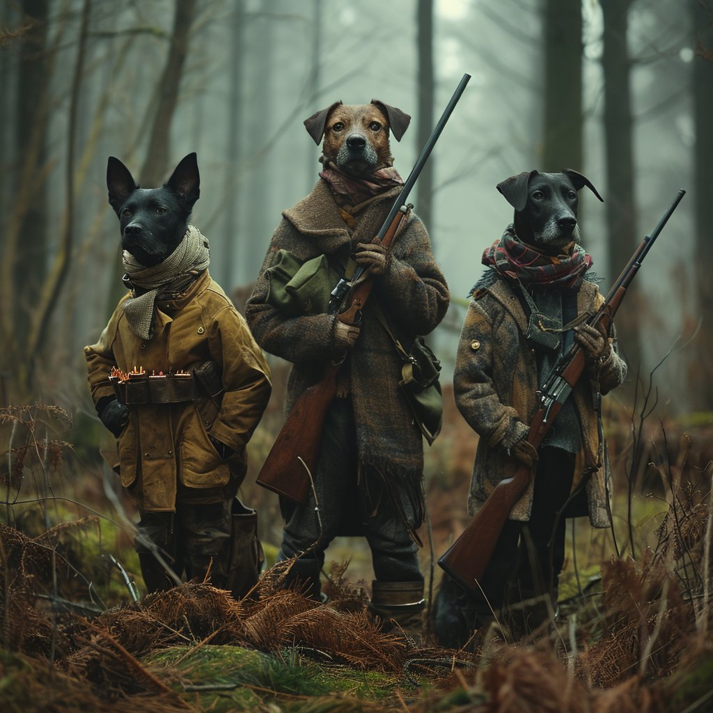 Renaissance Reverie: Noble Canine Portraits for the Modern Hunter
