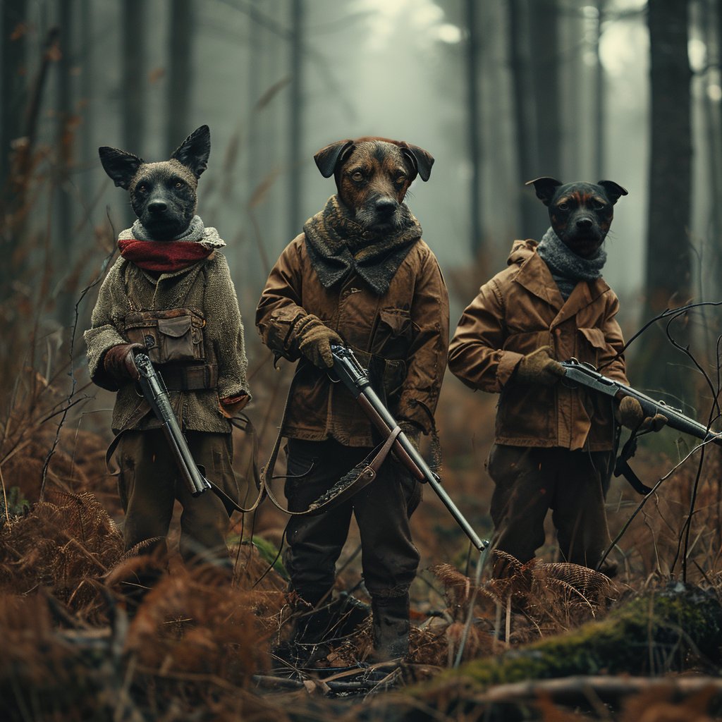 Hunters United: A Symphony of Man and Canine
