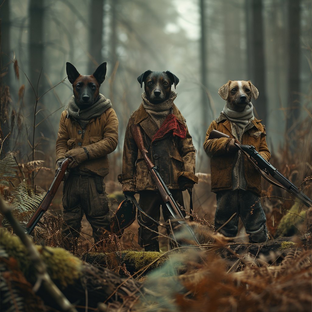 Wild Woods Guardian: Putting Your Canine Companion in a Hunter's Portrait