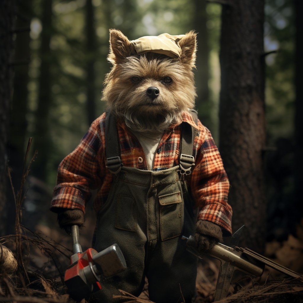Guide to Capturing Canine Majesty: Lumberjack Portrait Edition