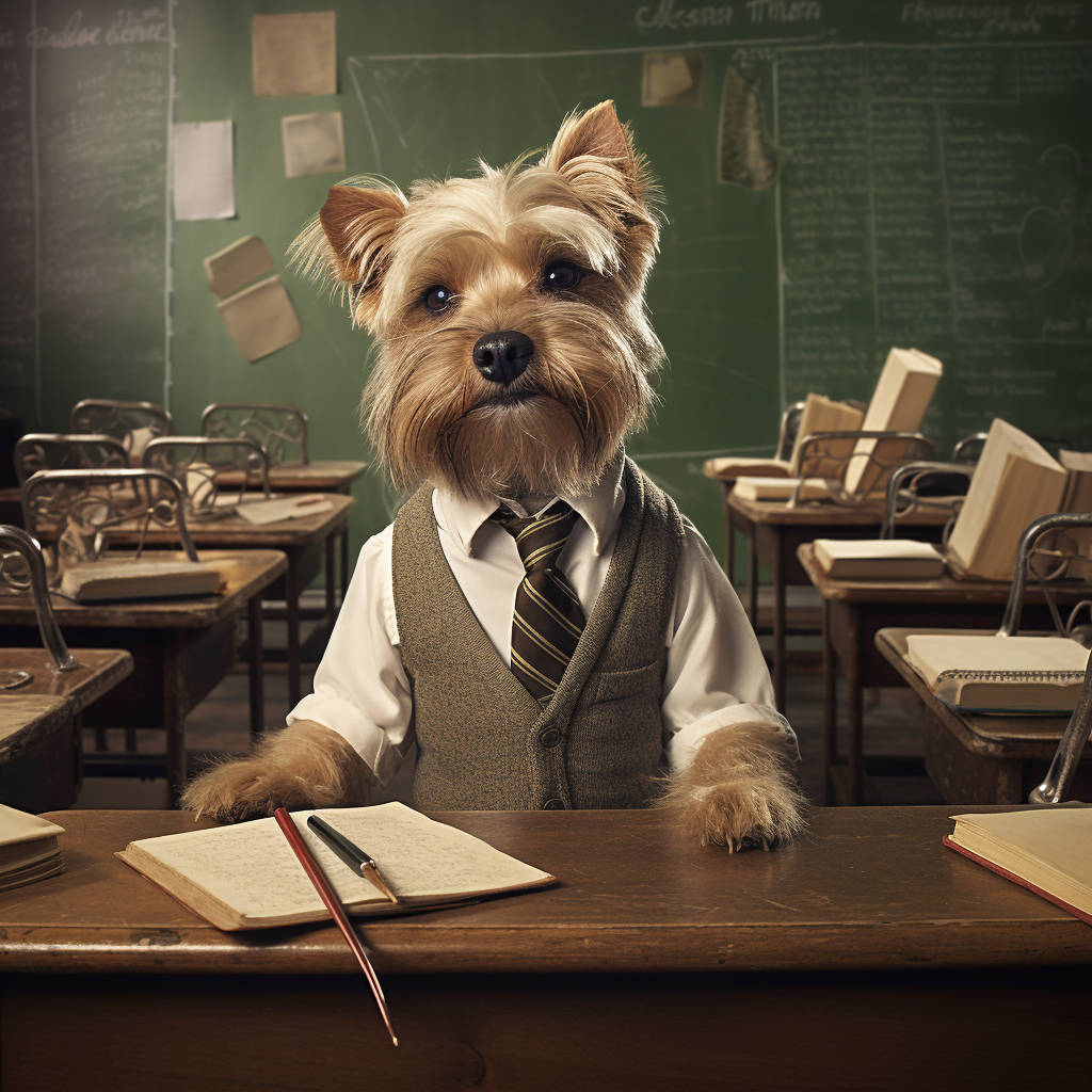 Teacher's Pet: Portrait My Dog as the Pinnacle of Education