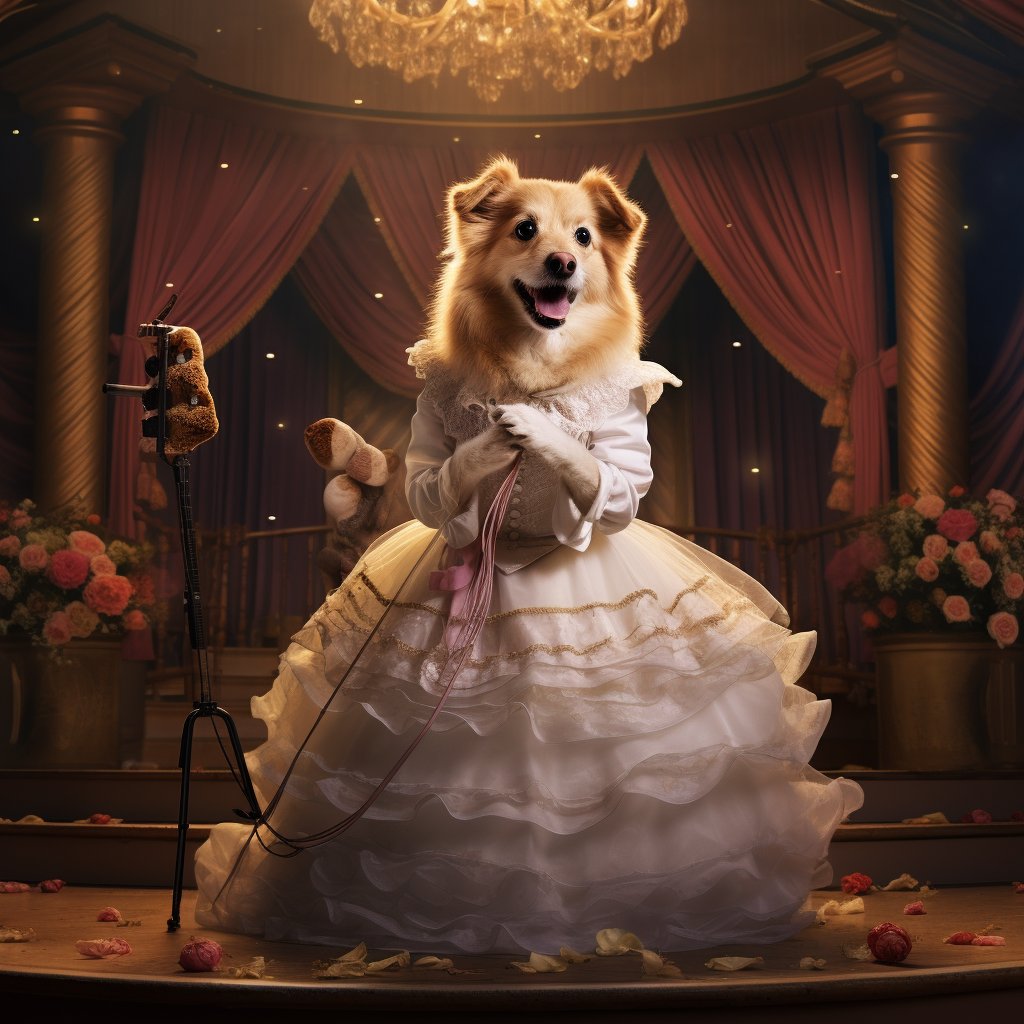 Bridal Elegance Unleashed: Personalized Pet Canvas