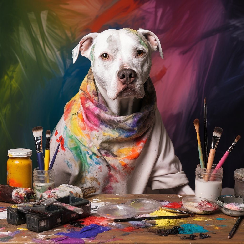 New Dog Mom's Canvas Debut: Painted Pet Joy