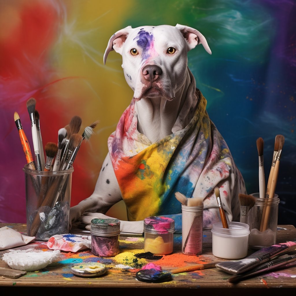 Pawfectly Painted Birthday: Dog's First Canvas Celebration
