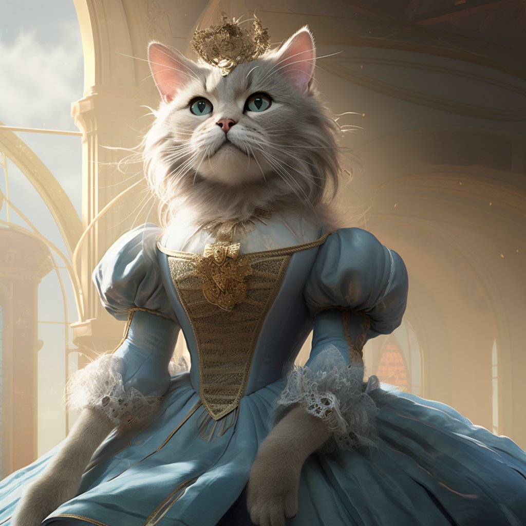 Enchanting Companions: Disney Princess Pet Canvas Portraits