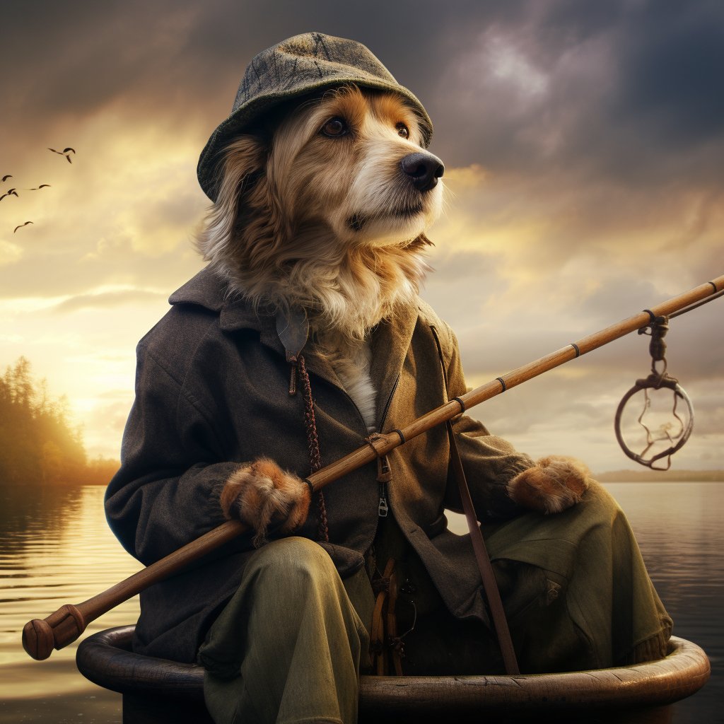 Lakeside Loveliness: Cute Dog Decor for the Fishing Enthusiast
