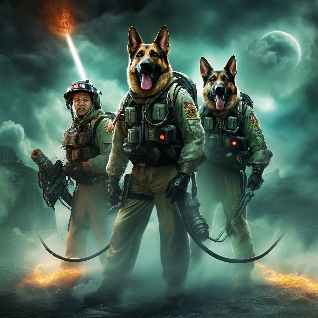 Ghostbuster Adventures: Outdoor Canine Christmas Spectacle