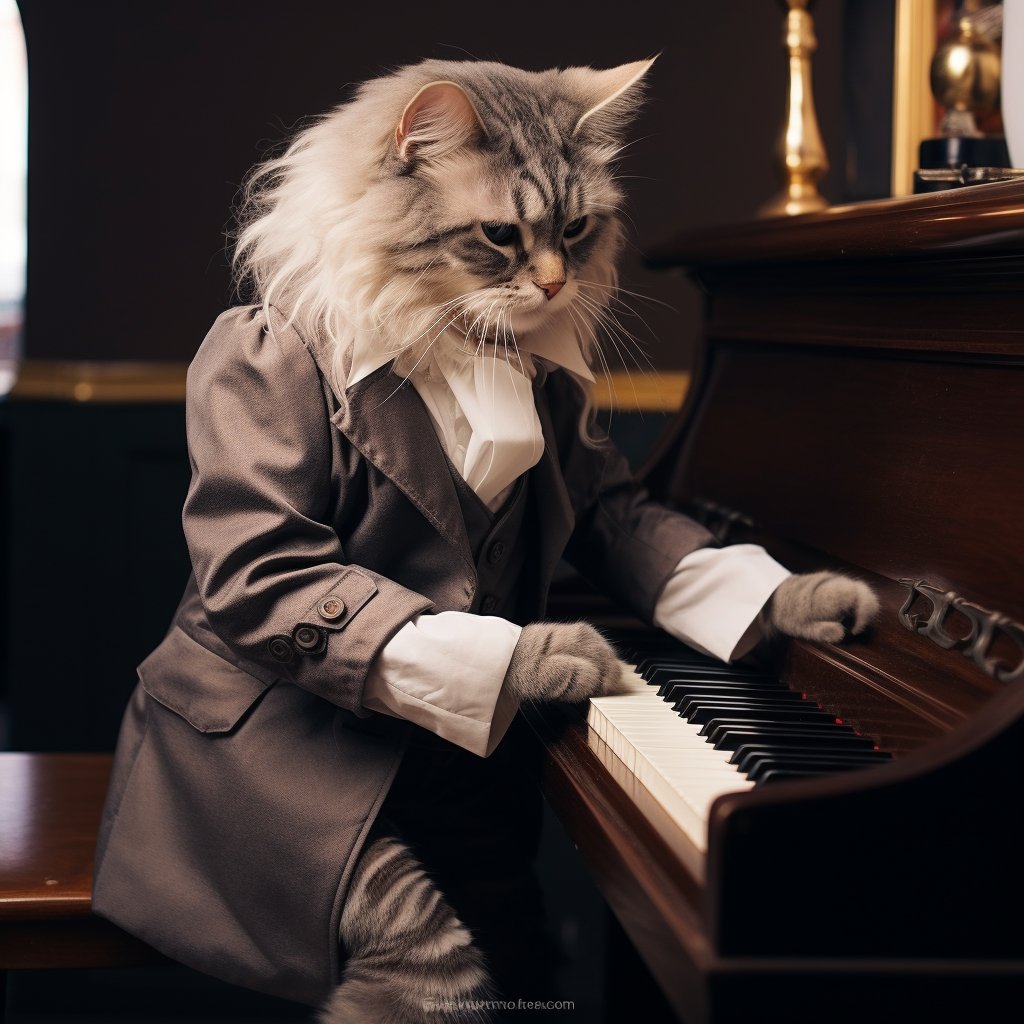 Melodic Friendship: Pianist Pet Portraits for Your Best Friend