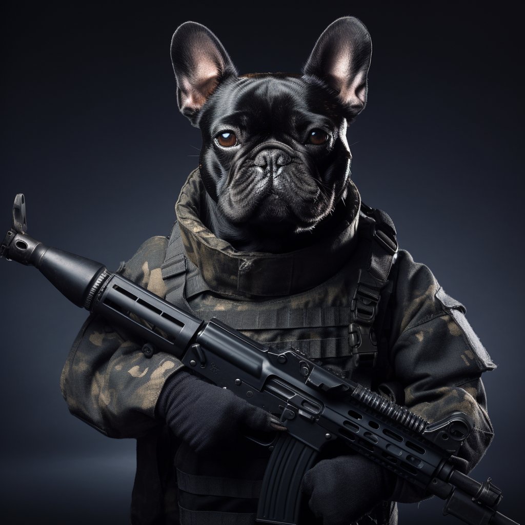 Custom Canine Heroes: Police-Themed Dog Paintings