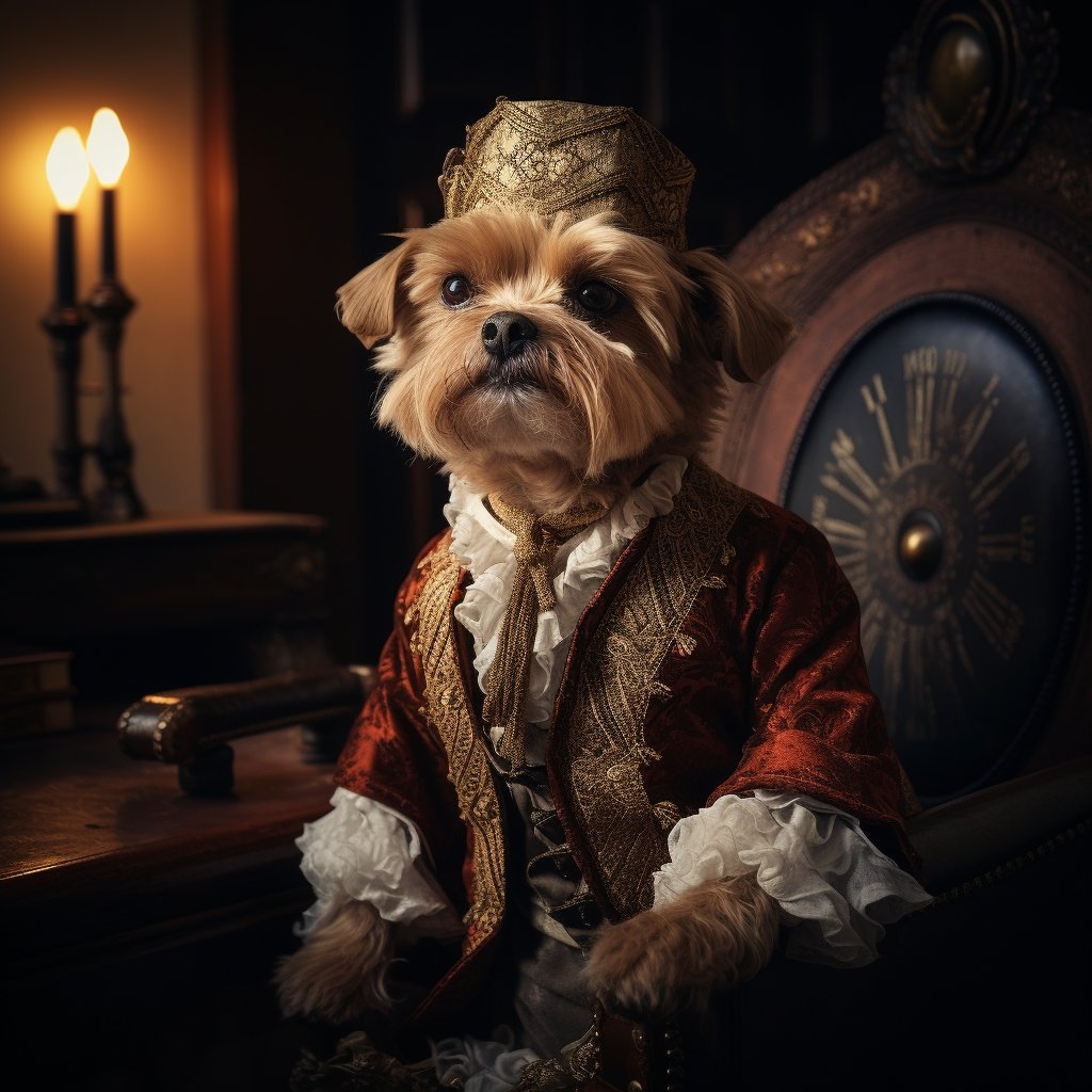 Manor Majesty: Personalized Pet Art Portraits Reflecting Aristocratic Spirit