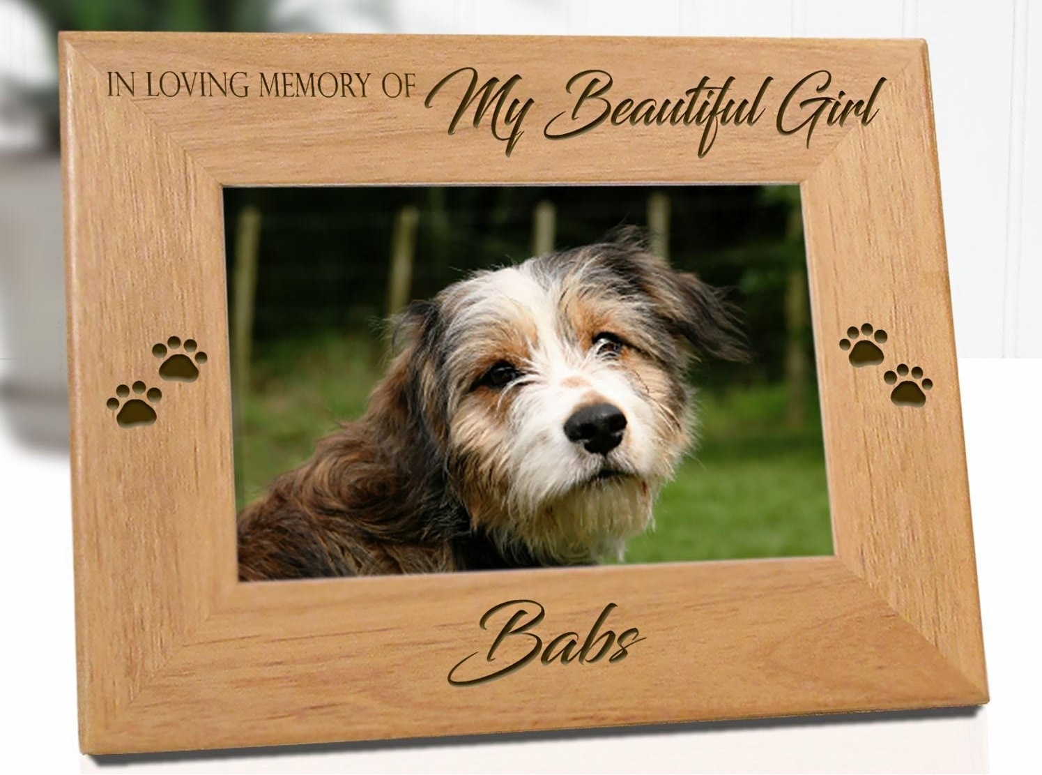 dog memorial portrait