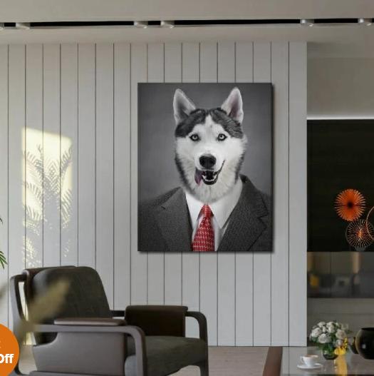 husky dog paintings