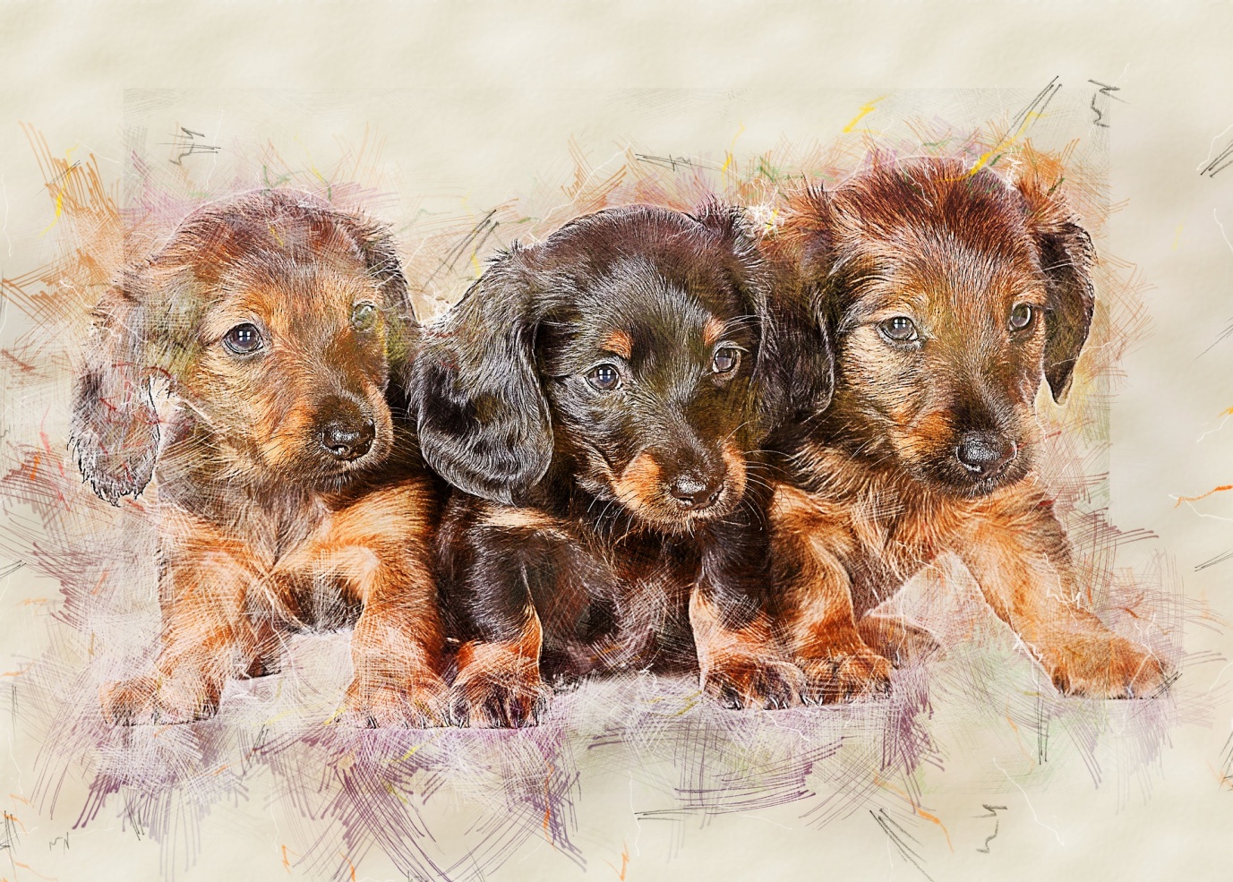 paintings of dogs on canvas