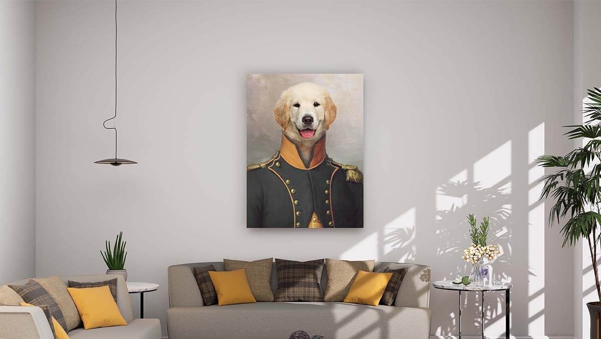 admiral custom portrait canvas