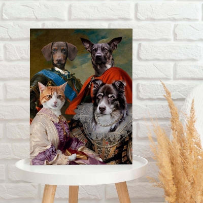 queen pet portrait painting