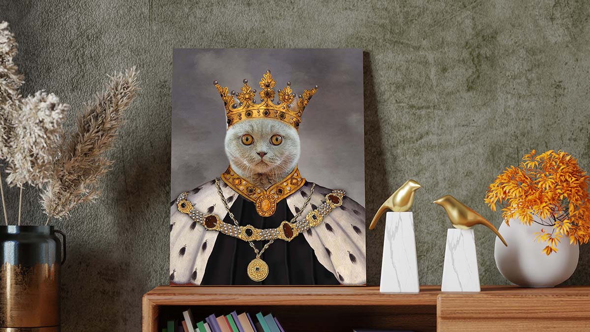 best royal king custom cat portraits