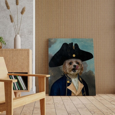 funny pet portrait painting