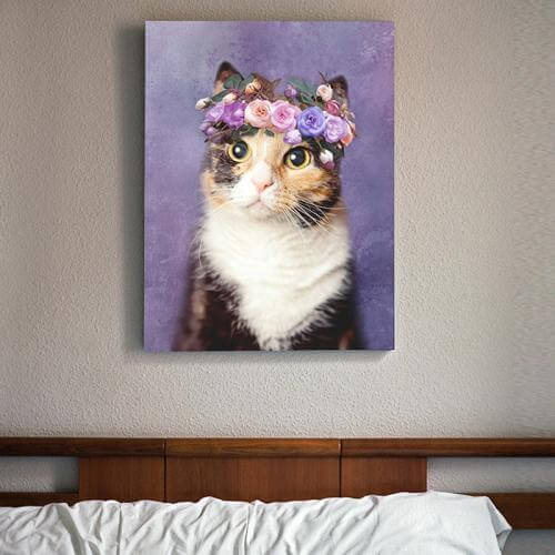 custom cat pet canvas