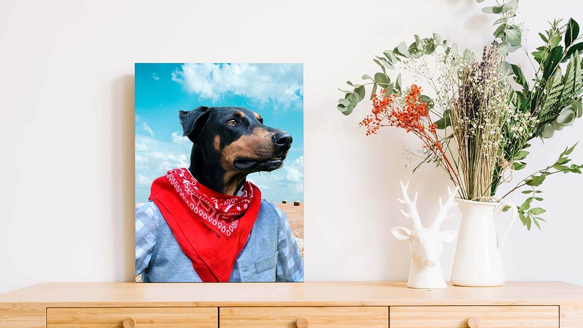 animal portrait oil pet painting