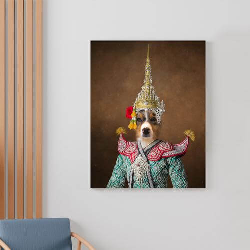 dancer dog portrait royal