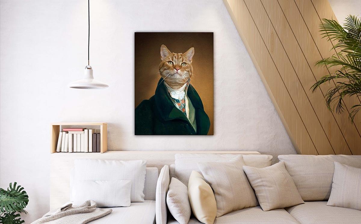 gentleman animal portrait painting