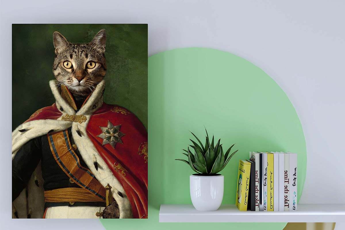 king animal pet portrait royalty