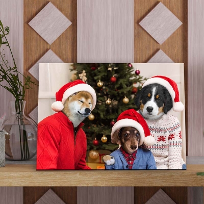 pet portraits for christmas dog painting gift