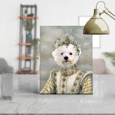 princess pet portrait renaissance