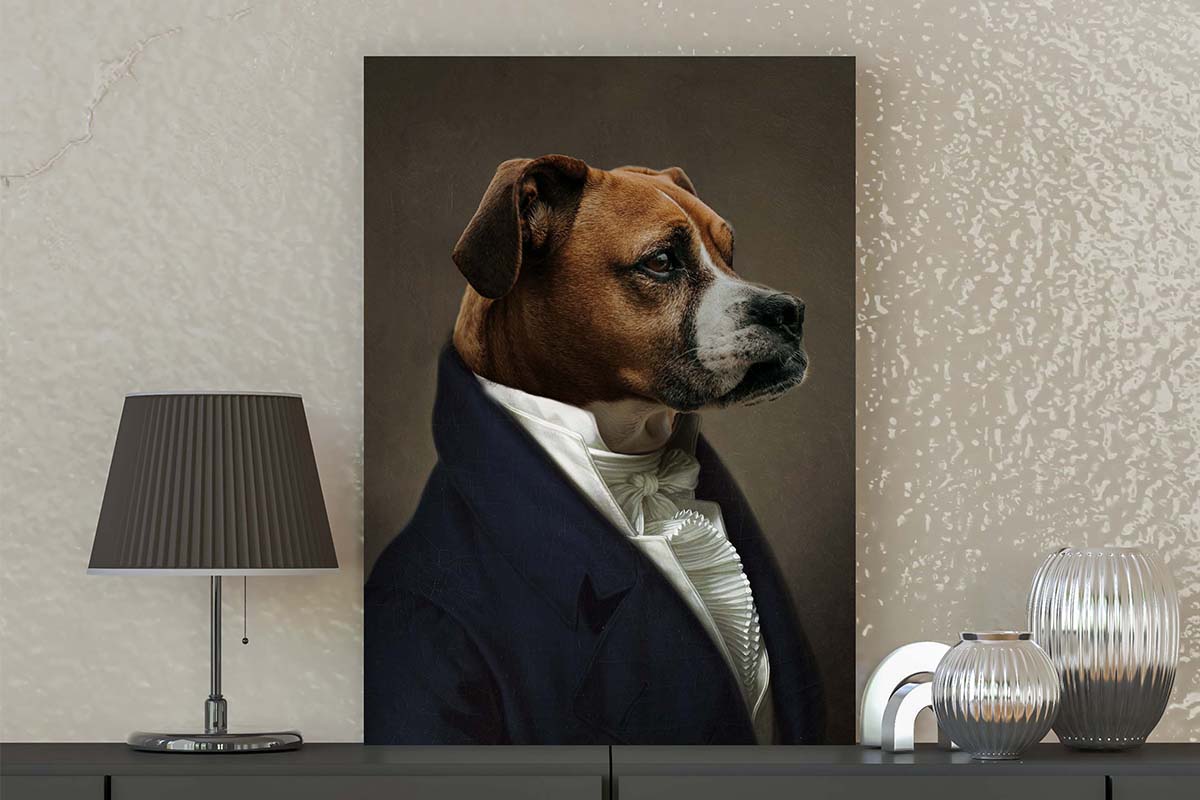 animal in suits portraits