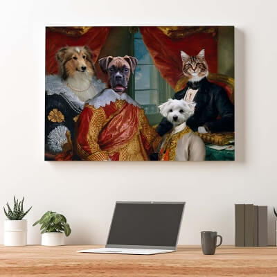 royal pet portrait painting