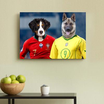the meeting soccer stars pets painting